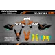 Motorstickerset Stickerset Motocross KTM SX SXF EXC - BLACK HEADWIND