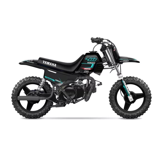 Kit adesivos moto KIT ADESIVOS Motocross YAMAHA PW-TTR | MOTUL BLACK/TEAL