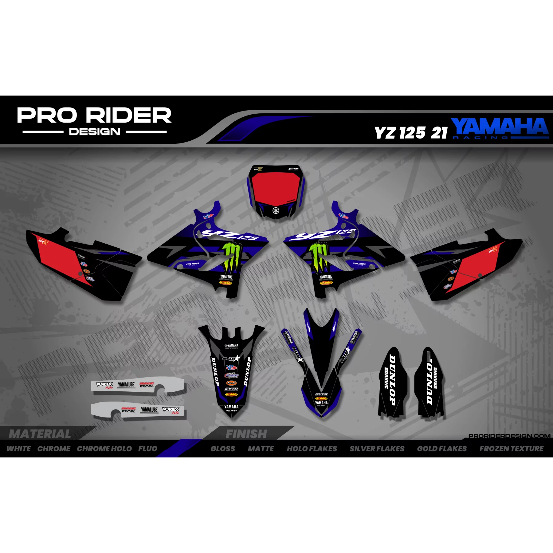 Kit adesivos moto KIT ADESIVOS Motocross YZ YZF TTR YAMAHA ENERGY TOMAC