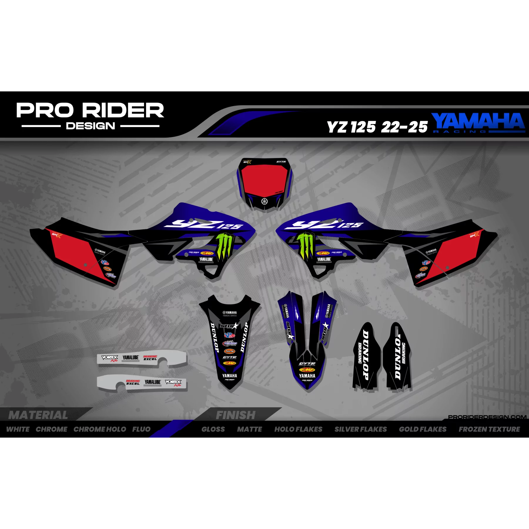Kit adesivos moto KIT ADESIVOS Motocross YZ YZF TTR YAMAHA ENERGY TOMAC