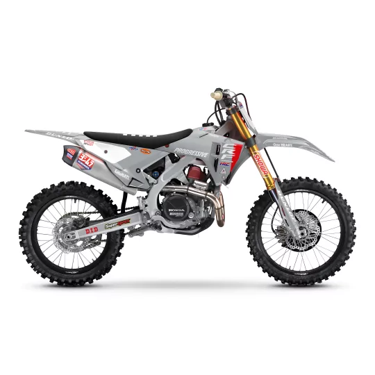 Kit adesivos moto KIT ADESIVOS Motocross HONDA HRC SMX Team PROGRESSIVE | GREY
