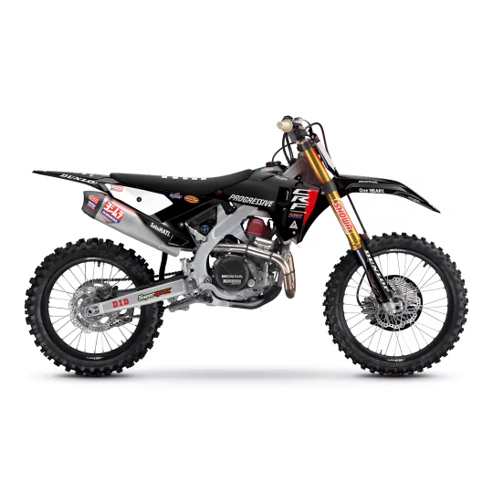 Kit adesivos moto KIT ADESIVOS Motocross HONDA HRC SMX Team PROGRESSIVE | BLACK