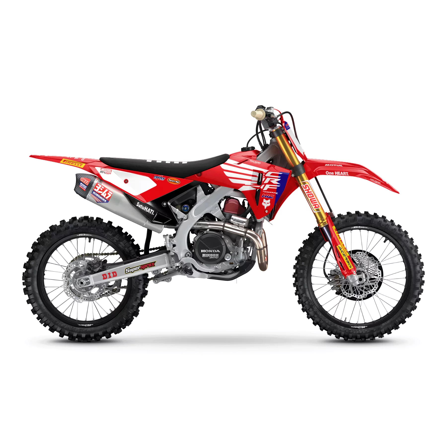Kit adesivos moto KIT ADESIVOS Motocross HONDA | HRC RED WINGS