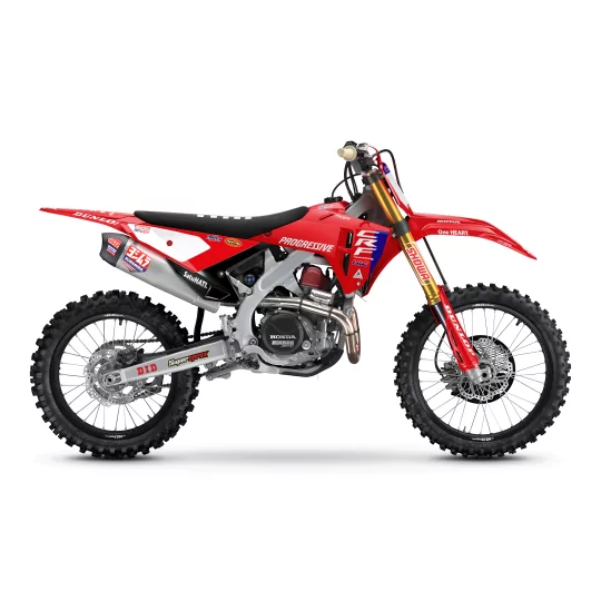 Kit adesivos moto KIT ADESIVOS Motocross HONDA HRC SMX Team PROGRESSIVE | RED