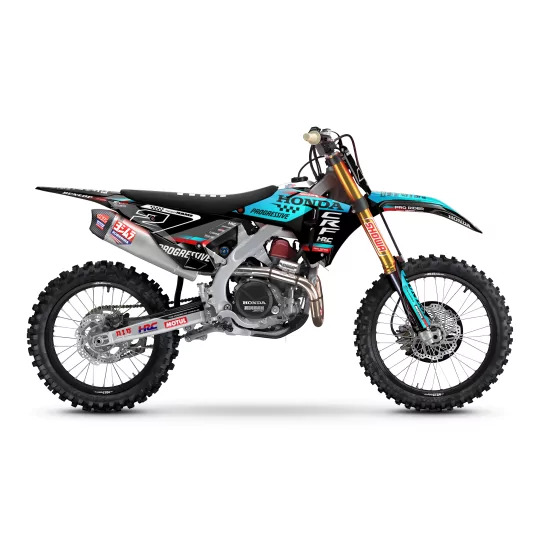 Kit adesivos moto KIT ADESIVOS Motocross HONDA TEAM HRC PROGRESSIVE | TEAL