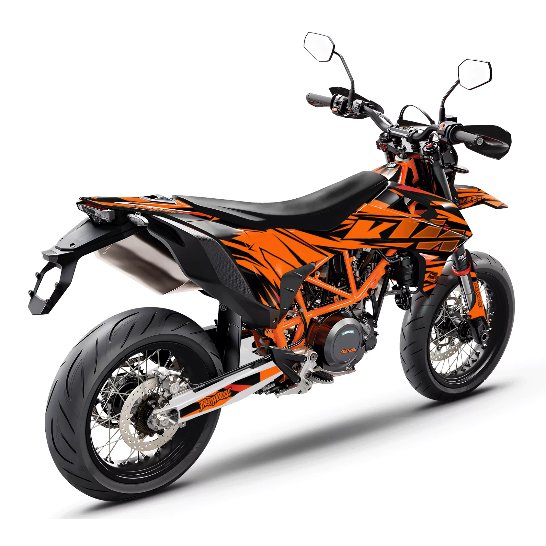 Motorstickerset Stickerset KTM STOCK V2 ORANGE | SM / SMC / SMR