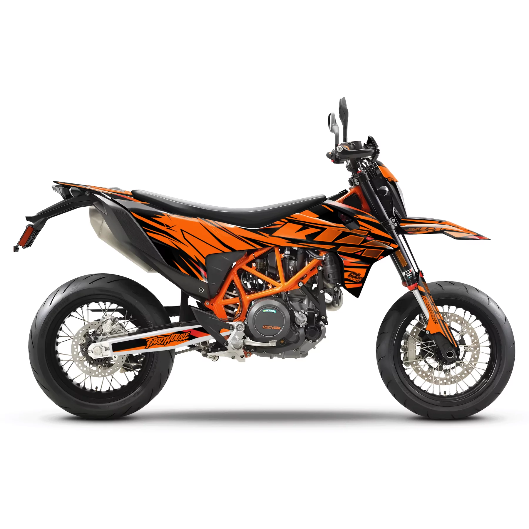 Motorstickerset Stickerset KTM STOCK V2 ORANGE | SM / SMC / SMR