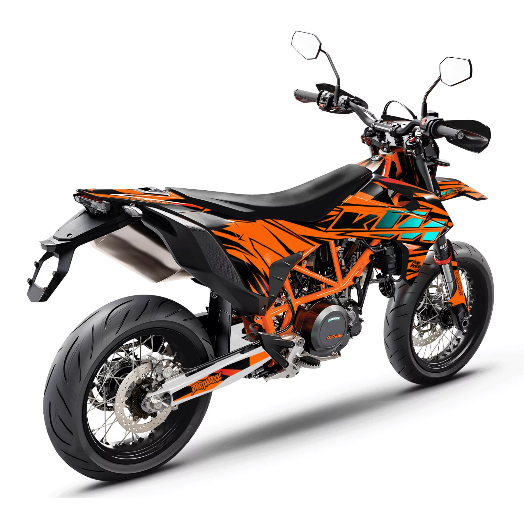 Motorrad Dekor Dekor KTM STOCK V2 TEAL | SM / SMC / SMR